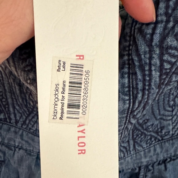 Rebecca Taylor Dark Blue Strapless Dress - Picture 5 of 11